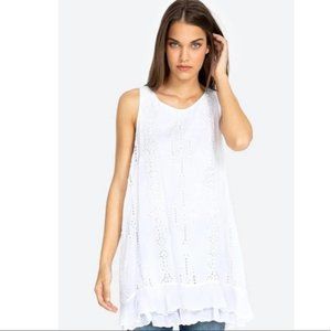 Johnny Was Eve Tiered Tank XS